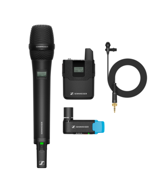 AVX-COMBO SET-4-US CAMERA OR VIDEO WIRELESS SET:INCLUDES HANDHELD TRANSMITTER WITH MD 42 CAPSULE, BODYPACK TRANSMITTER,